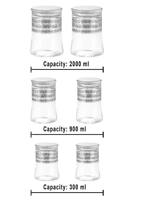 Steelo Belly Container Set, 6-Pieces