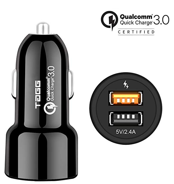 TAGG Power Bolt Smart Car Charger (Black)