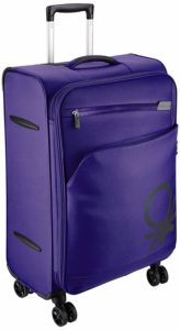 UCB Polyester 58 cms Purple Suitcase