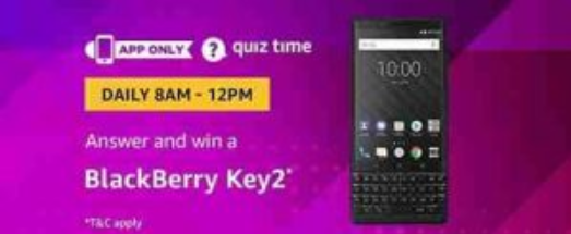 amazon quiz blackberry key 2