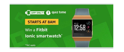 fitbit ionic smartwatch amazon quiz