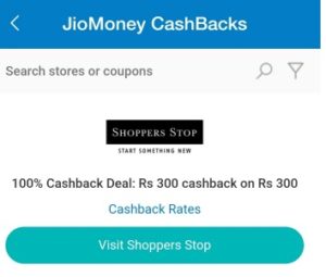 jio money shopperstop offer