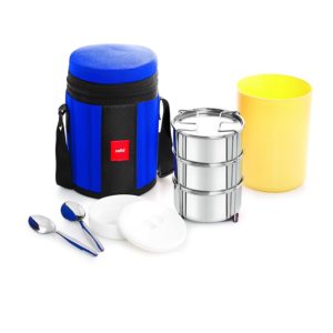 Amazon- Cello Kingstone 3 Container Lunch Packs, Blue at Rs 363