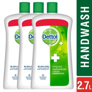 Amazon- Dettol Original Liquid Jar - 900 ml (Pack of 3) at Rs 408