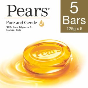Amazon - Pears Pure And Gentle Bathing Bar, 125g (Pack Of 5) at rs 186