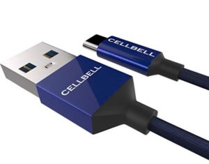 CELLBELL Type C to Type A USB Cable (Blue, 1 Meter)