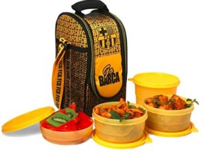 Cello FCB Barcelona Plastic Lunch Box Set, 4-Pieces