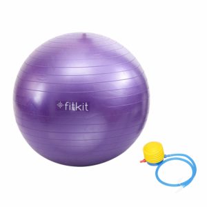 Fitkit FK97404-P Gym Ball with Foot Pump
