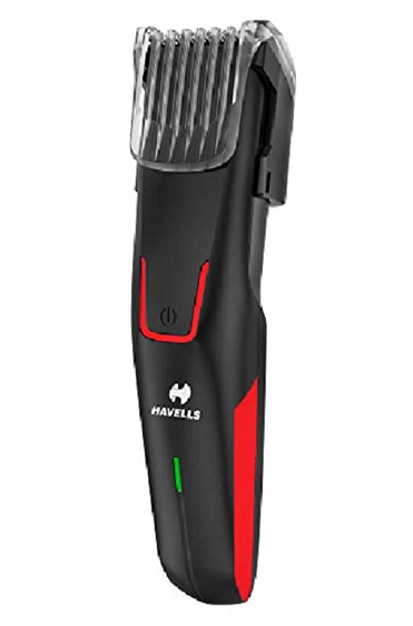 Havells BT5151C Li-ion Cord and Cordless Beard Trimmer without adaptor (Red)