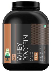Hness 100% Pure Whey Energy Protein Supplement Powder with Vitamins & Minerals