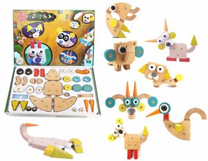 Jack Royal Cute Pet Club Animal Wooden Block Puzzles