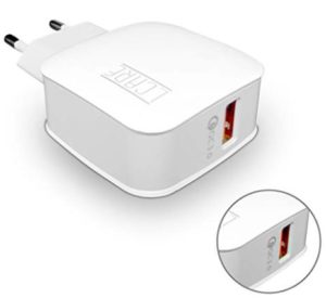 LCARE Universal QC 3.0 Quick Charging Wall Charger with Single USB Port (White)