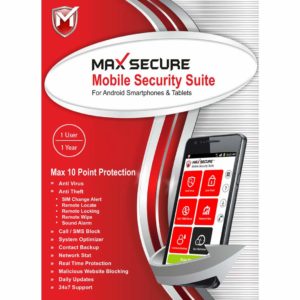 Max Secure Software Max Total Security for Android Version 6 - 1 Phone, 1 Year 