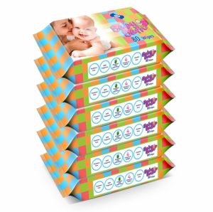 OM Skincare BABY WIPES With Aloe Vera-480 Pcs ( Pack of 6 )