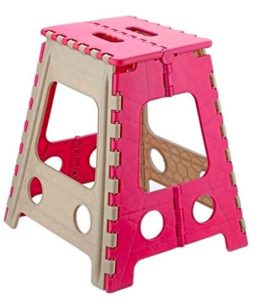 Primelife Step Stool 18 inch with Anti Slip Dots (Pink)