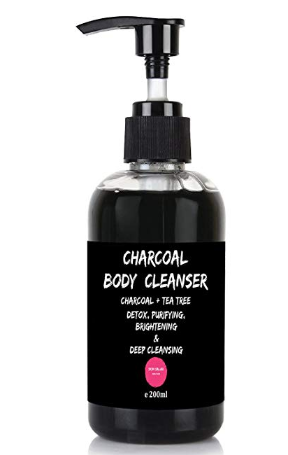 SkinSalad Activated Charcoal Body Wash Cleanser - 200 ML