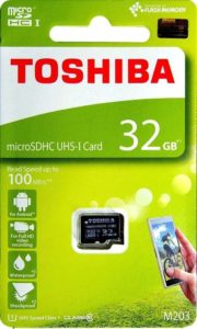 Toshiba M203 32GB Class 10 Micro SD Memory Card