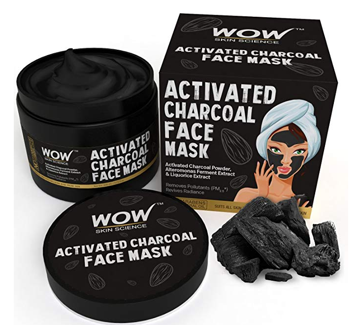 WOW Activated Charcoal Face Mask with PM 2.5 Anti-Pollution Shield 