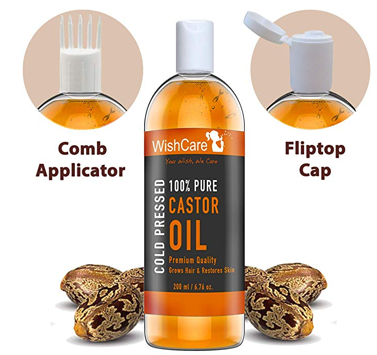 Wishcare Premium Cold Pressed Castor Oil For Hair & Skin (200Ml)