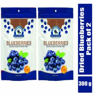Wonderland Dried Blueberry 300g Combo Pack of 2 (150g Each)