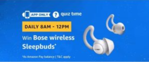 amazon quiz bose wireless sleepbuds