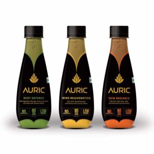 Auric Ayurvedic Beverage For Mind Body & Skin, Ready To Drink Juice, Superherbs with Coconut Water