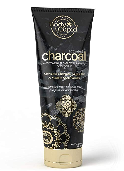 Body Cupid Activated Charcoal Face and Body Scrub