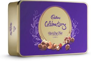 Cadbury Celebrations Rich Dry Fruit Chocolate Gift Pack, 177 g Brittles