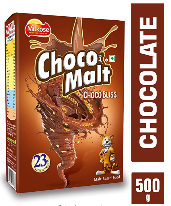 Choco Malt Health & Nutrition Drink-500g Refill Pack (Chocolate)