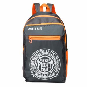 Chris & Kate New Grey-Orange Backpack