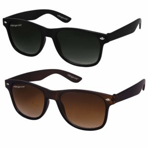 ELEGANTE Combo of 2 Wayfarer Men's Sunglasses