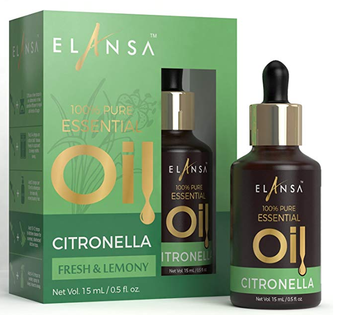 Elansa 100% Pure Citronella Essential Oil, 15ml