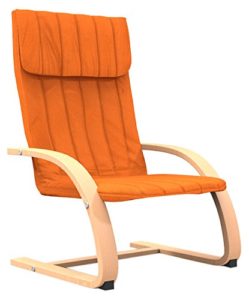 Forzza Eva Kid's Chair (Matt Finish, Orange)