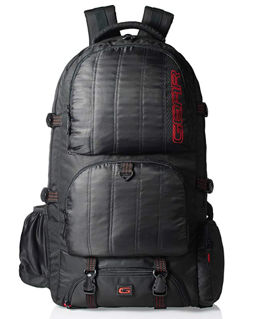 GEAR Black and Red Eco Rucksack