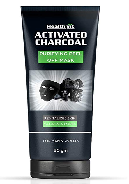 Healthvit Activated Charcoal Purifying Peel-Off Mask, 50g