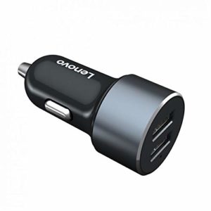 Lenovo HC12 Dual USB Car Charger (Black)