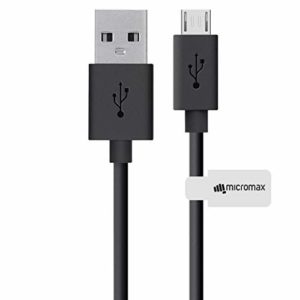 Micromax CBLDB10BM3ABLA Data Cable - 3.2 Feet (1 Meter) - Black