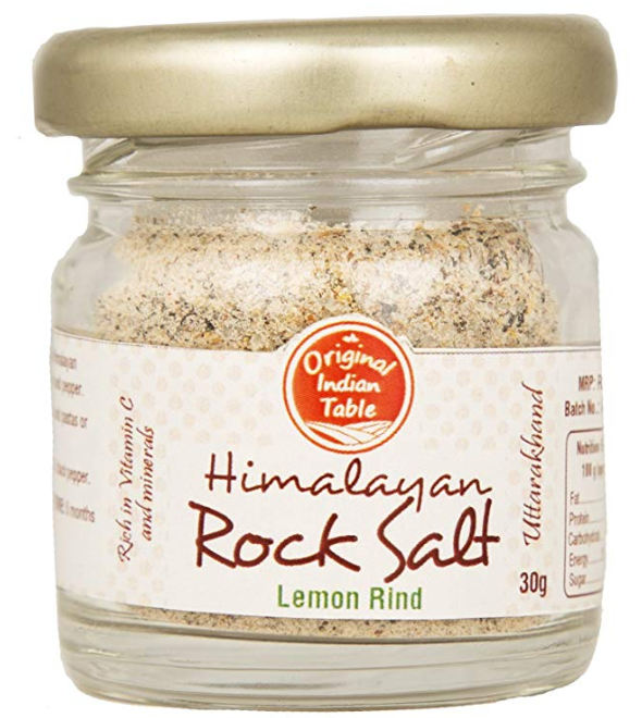 Original Indian Table Himalayan Lemon Rind Rock Salt, 30g
