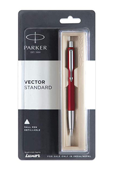 Parker Vector Standard Chrome Trim Ball Pen