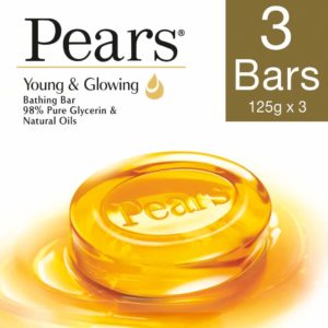 Pears Pure and Gentle Bar, 125g (Pack of 3)