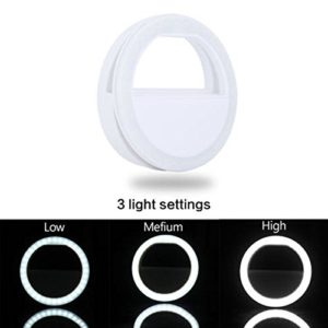 Portable LED Ring Selfie Light for Smartphones,Tablets and iPhone