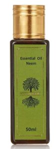 Roots & Above Aromatherapy Pure Natural Neem Essential Oil for Skin and Hair Treatment, 50ml