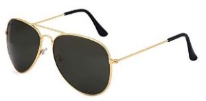 Royal Son UV Protected Aviator Sunglasses For Men and Women (WHAT433551Black Lens)