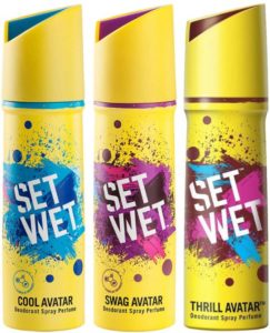 Set Wet Cool, Swag and Thrill Avatar Deodorant Spray
