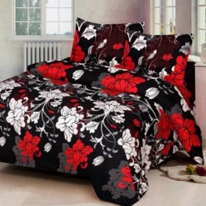 Shobhraj 144 TC Cotton Double 3D Printed Bedsheet