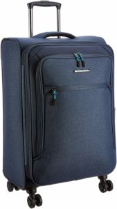 Teakwood Synthetic 28 cms Blue Hardsided Check-in Luggage