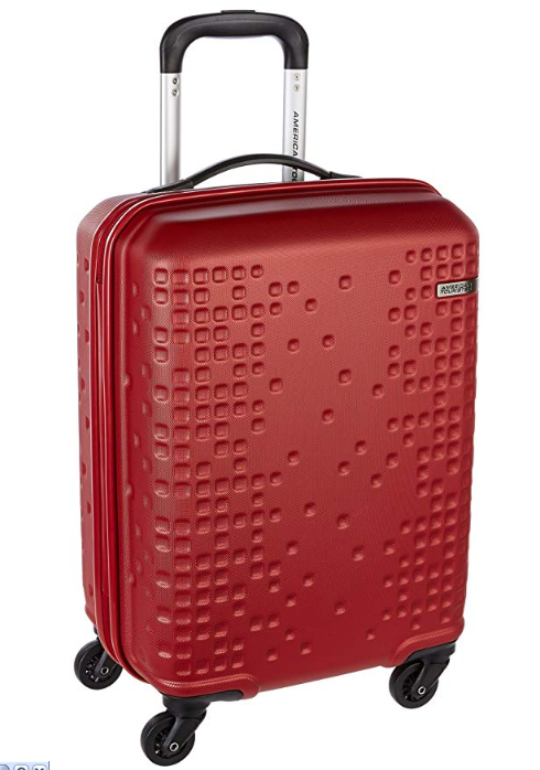 American Tourister Cruze ABS 55 cms Red Hardsided Suitcase
