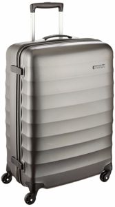 American Tourister Polyester 55 cms Gunmetal Hardsided Suitcase