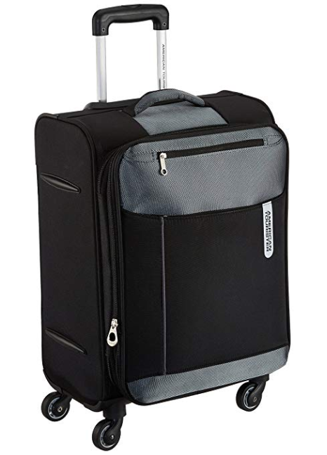 American Tourister Portugal Polyester 57 cms Black Soft Sided Carry-On