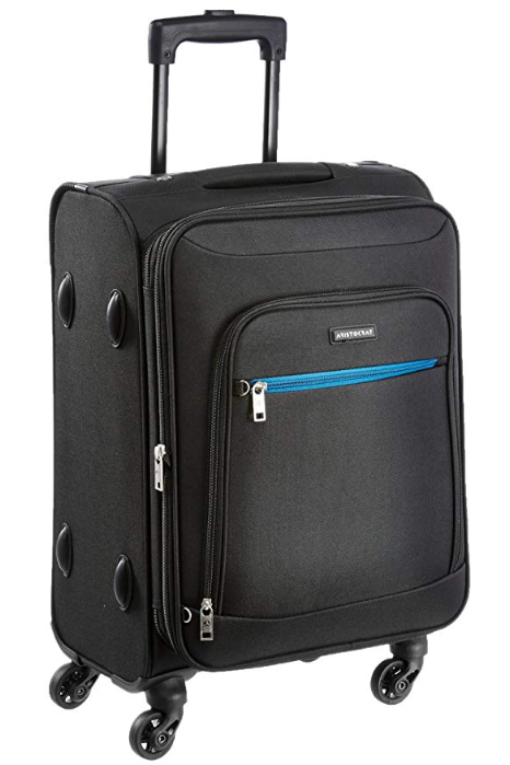Aristocrat Nile Polyester 54 cms Black Soft Sided Carry-On